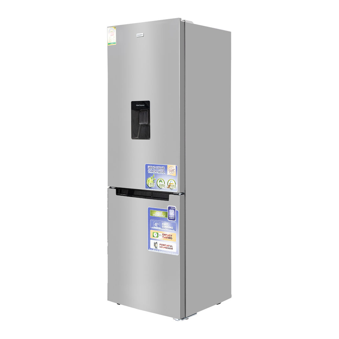 Nasco 307L Bottom Freezer Refrigerator with Water Dispenser NASD2-40WD