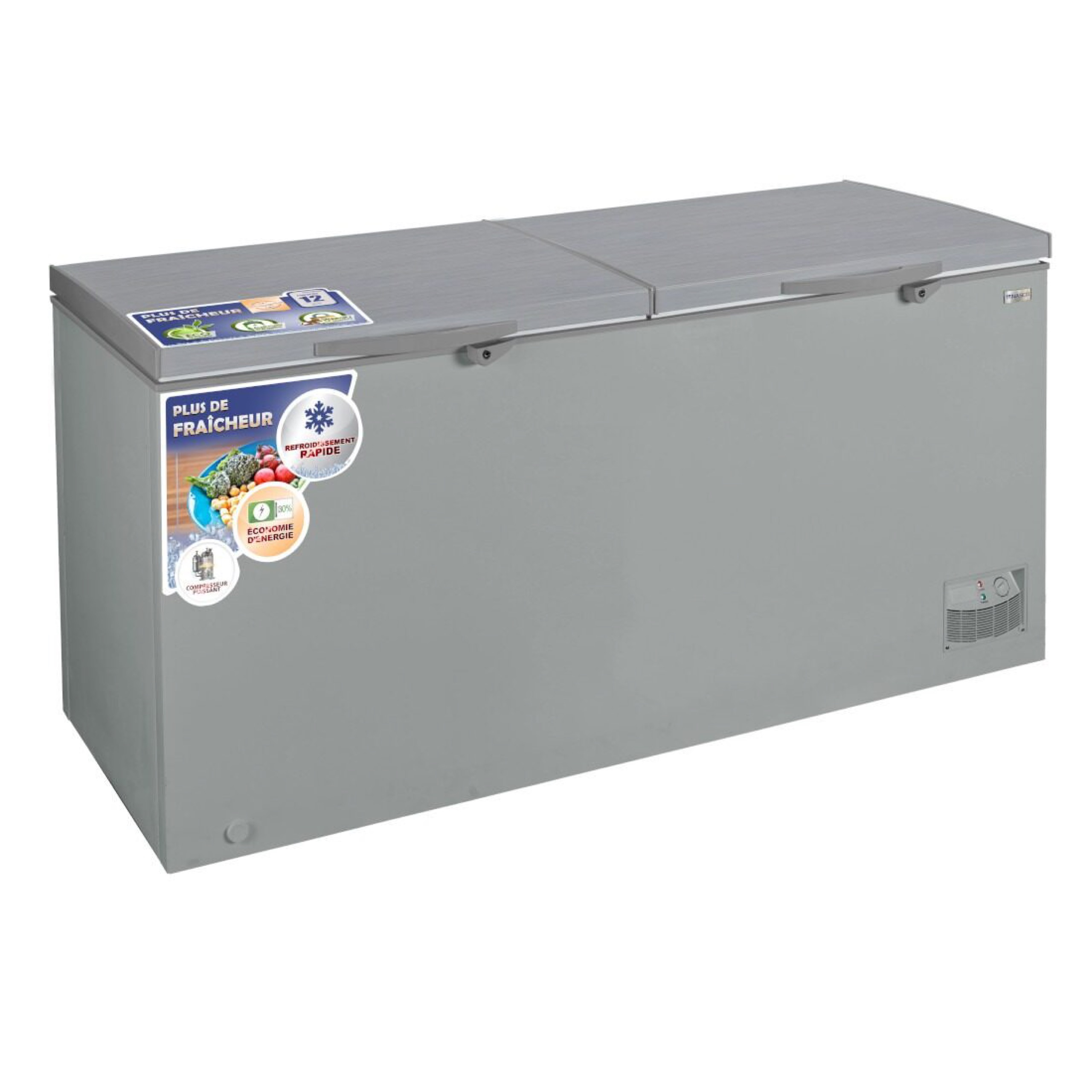 Nasco 800L Double Door Chest Freezer NAS-1200FL-DD