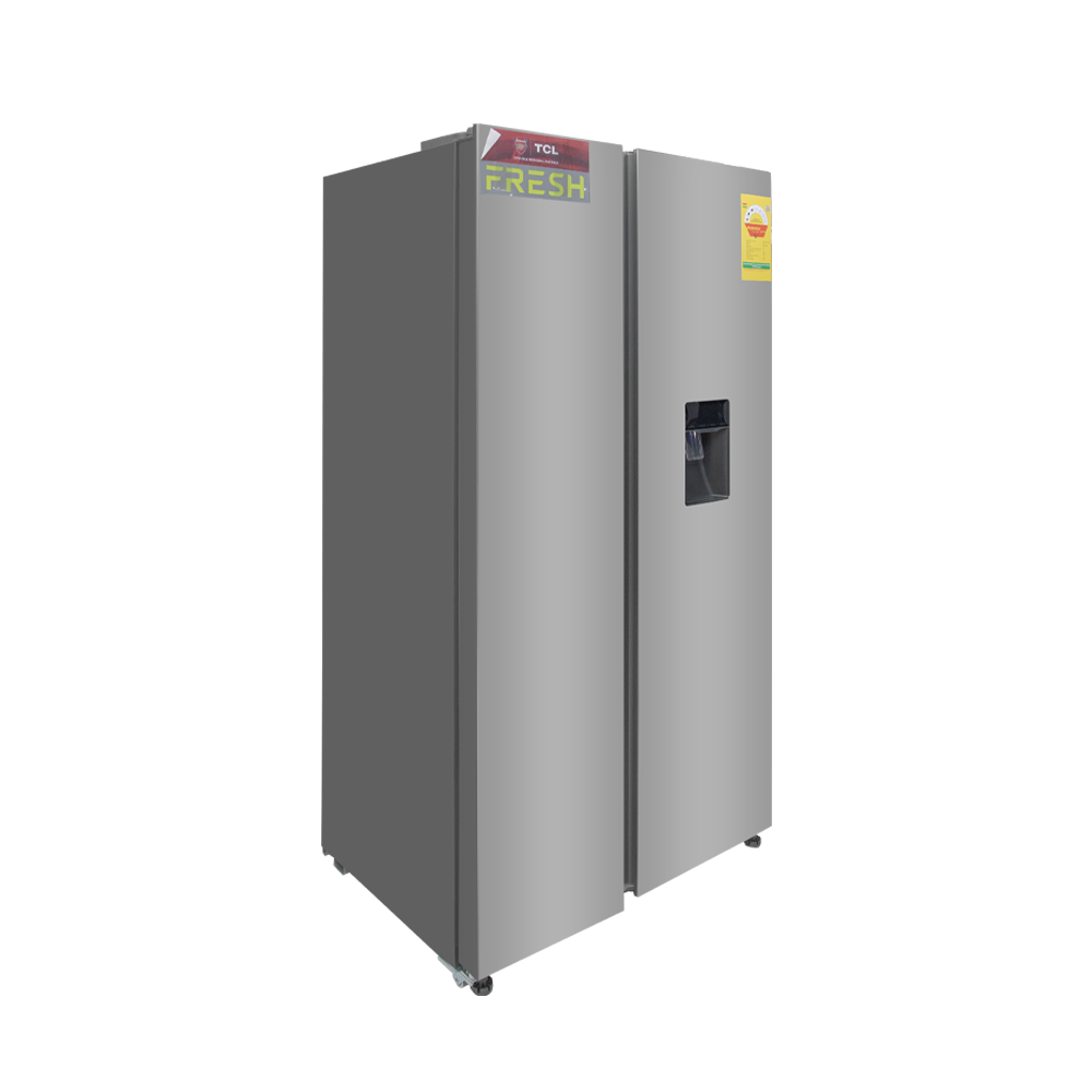 TCL 529L Side by Side Refrigerator with Water Dispenser P692SBNWD