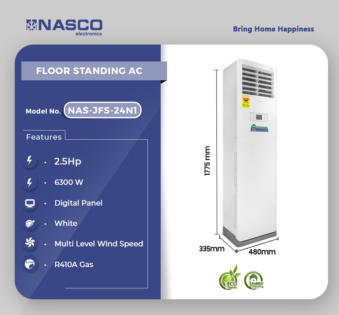Nasco 24000BTU Floor Standing AC NAS-JFS-24N1